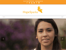 Tablet Screenshot of hopesparks.org